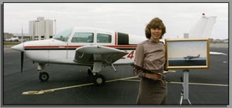 Naima with airplane